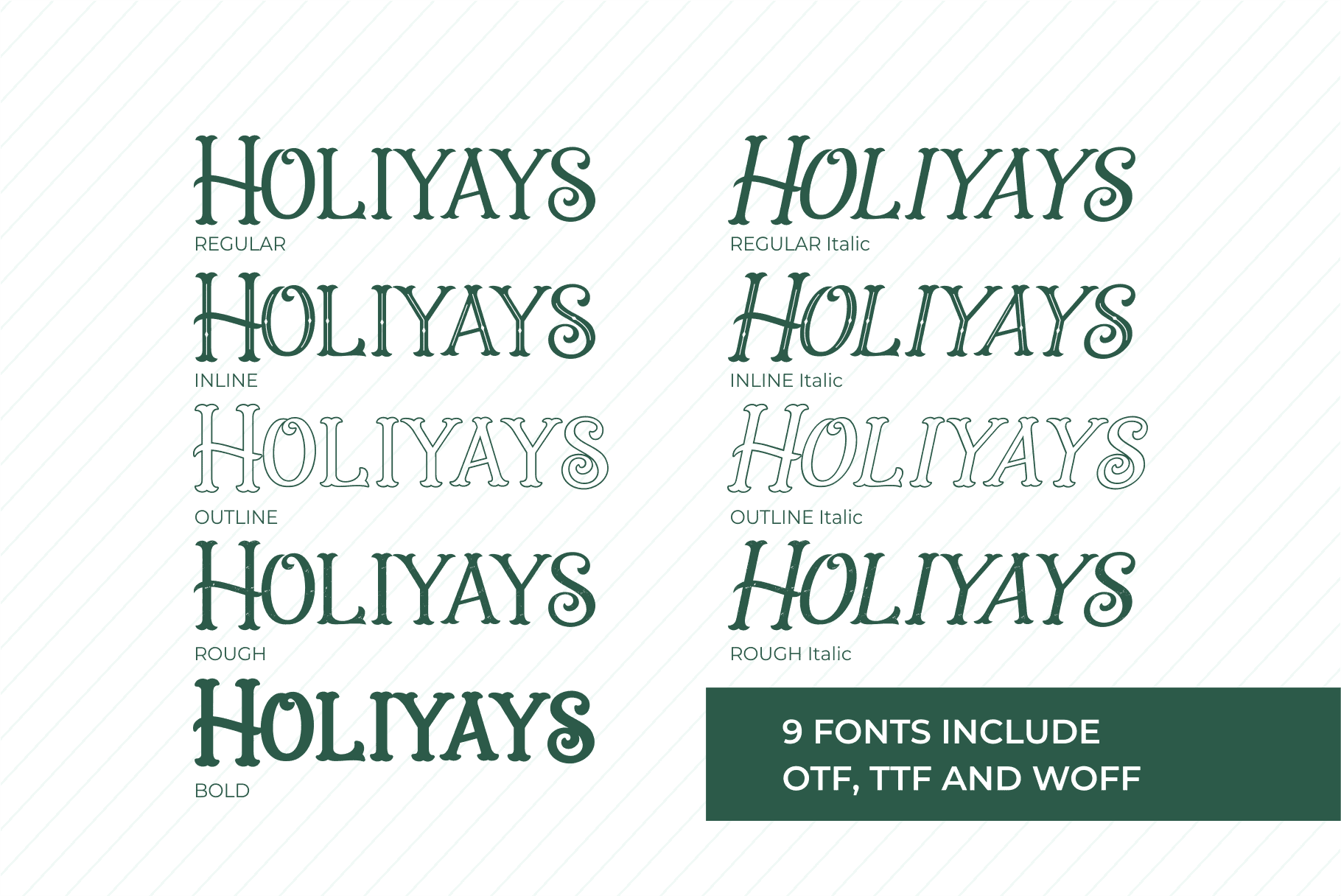 Holiday Present Display Fonts 4